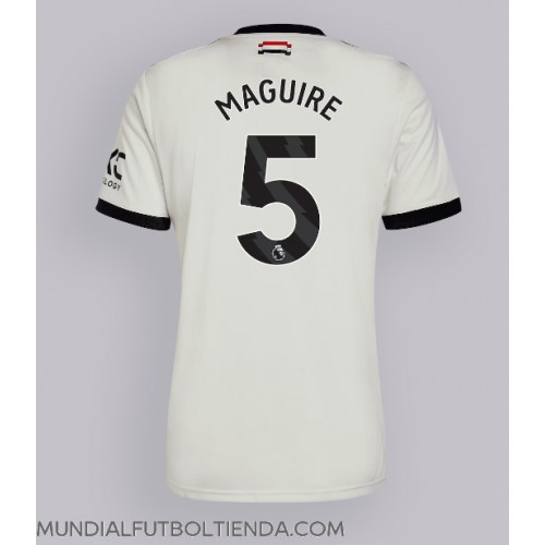 Camiseta Manchester United Harry Maguire #5 Tercera Equipación Replica 2024-25 mangas cortas